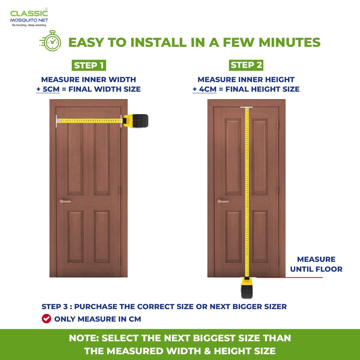 Classic Mosquito Net for Door | Fiberglass Magnetic Curtain | Auto Closing Insect Screen for All Door Types with Self Adhesive Hook Tape (195X90cms, White)