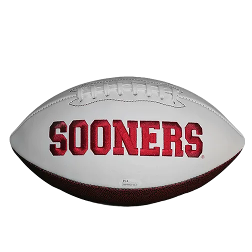 Sterling Shepard Oklahoma Logo Full Size Football Autographed (JSA)